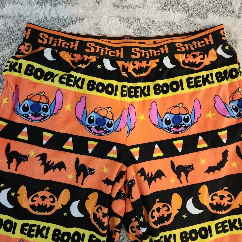 Disney Stitch Halloween Soft Pajama Pants Sleepwear Lounge Women's Large L EUC - Picture 4 of 9